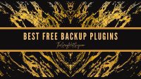 Free backup plugins